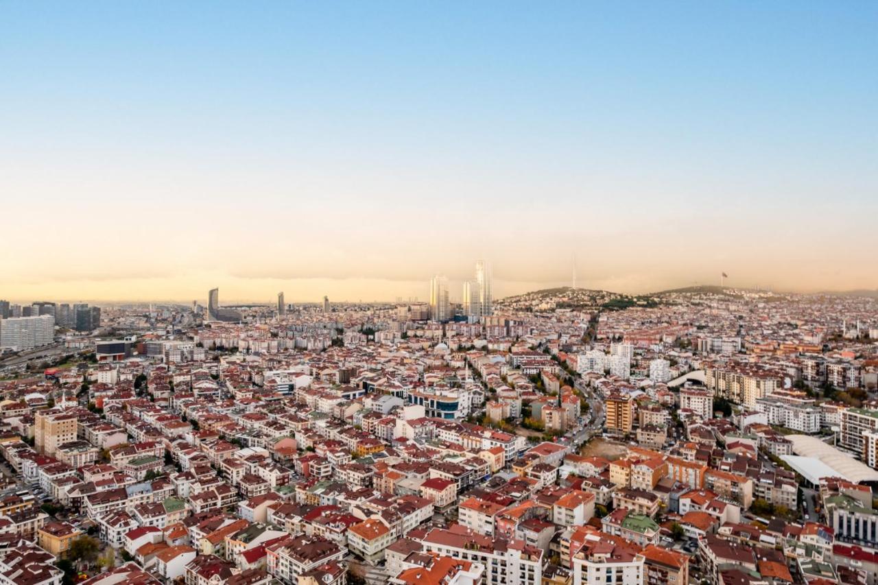 Charming Flat With City View In Atasehir Istanbul Bagian luar foto